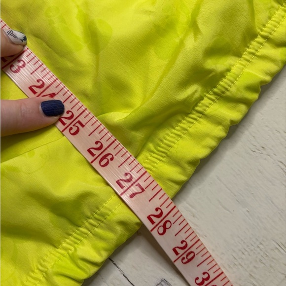 Disney Park Mickey Mouse Pullover Shirt Size XL Neon Yellow Windbreaker Cinch - Picture 4 of 6